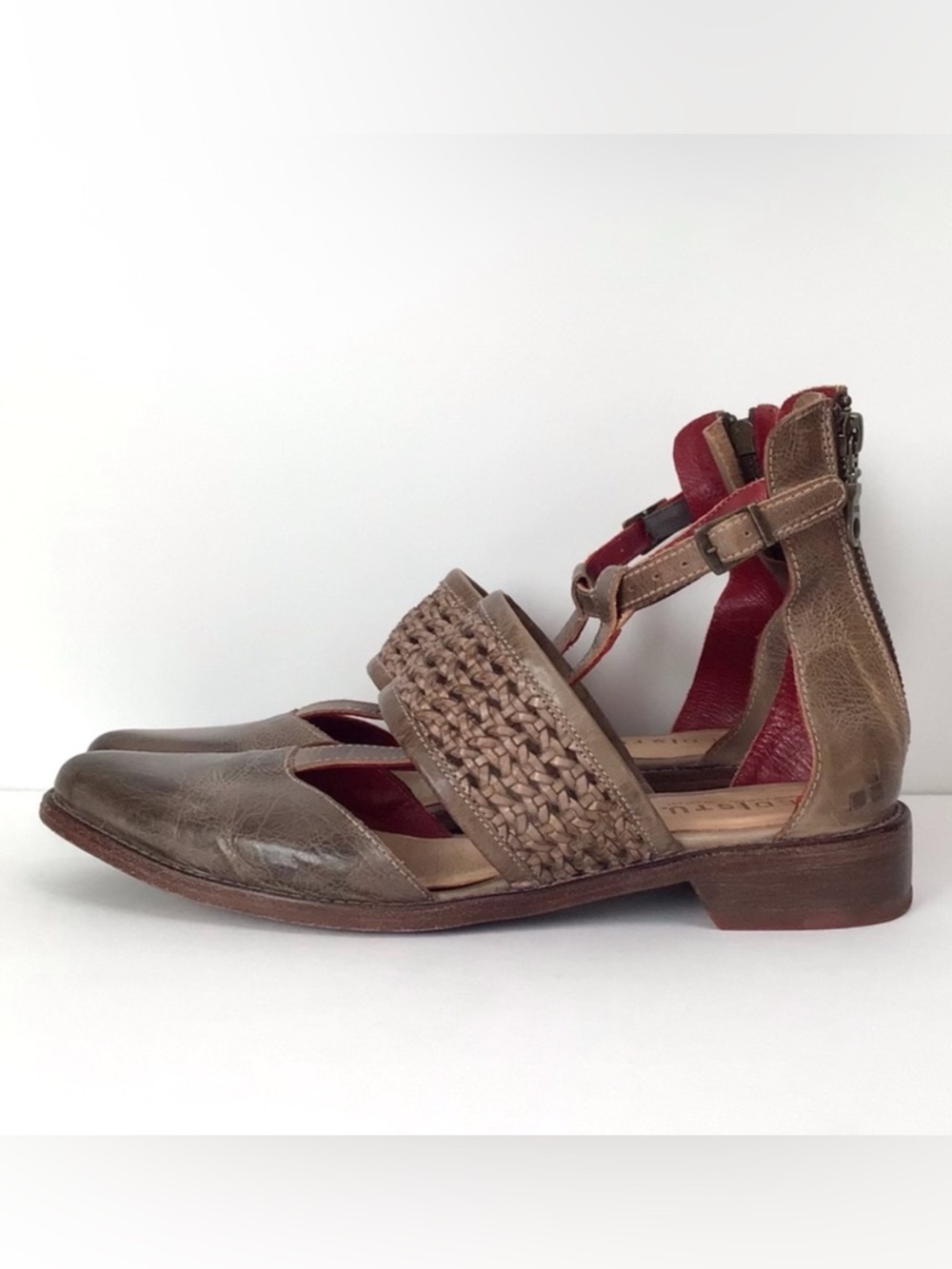 Bed Stu Women’s Bethany 2 Flat Cap Toe Strappy Leather Shoes Size 8 - Picture 4 of 7